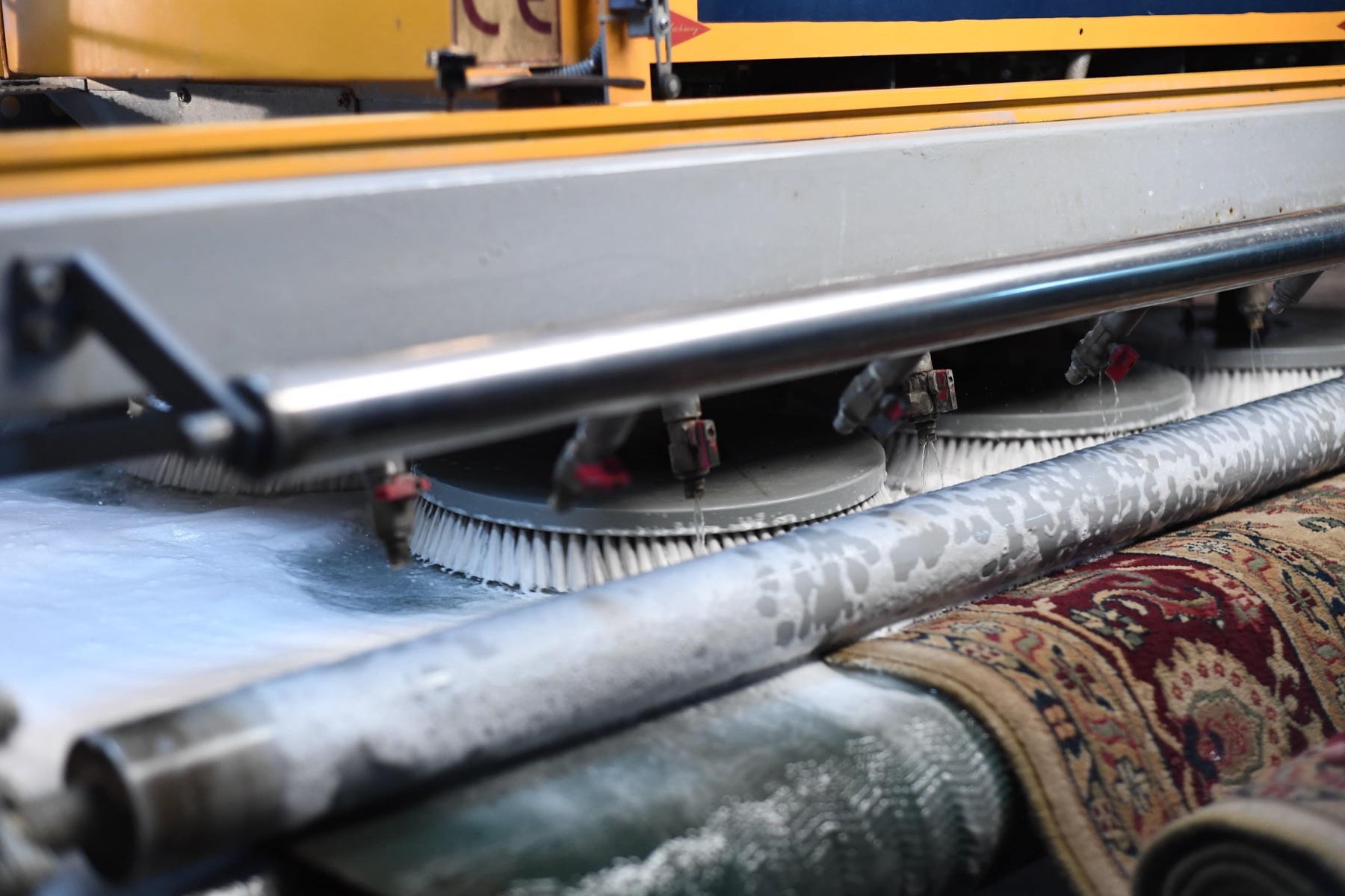 Specialist rug cleaning machinery at Poly Service