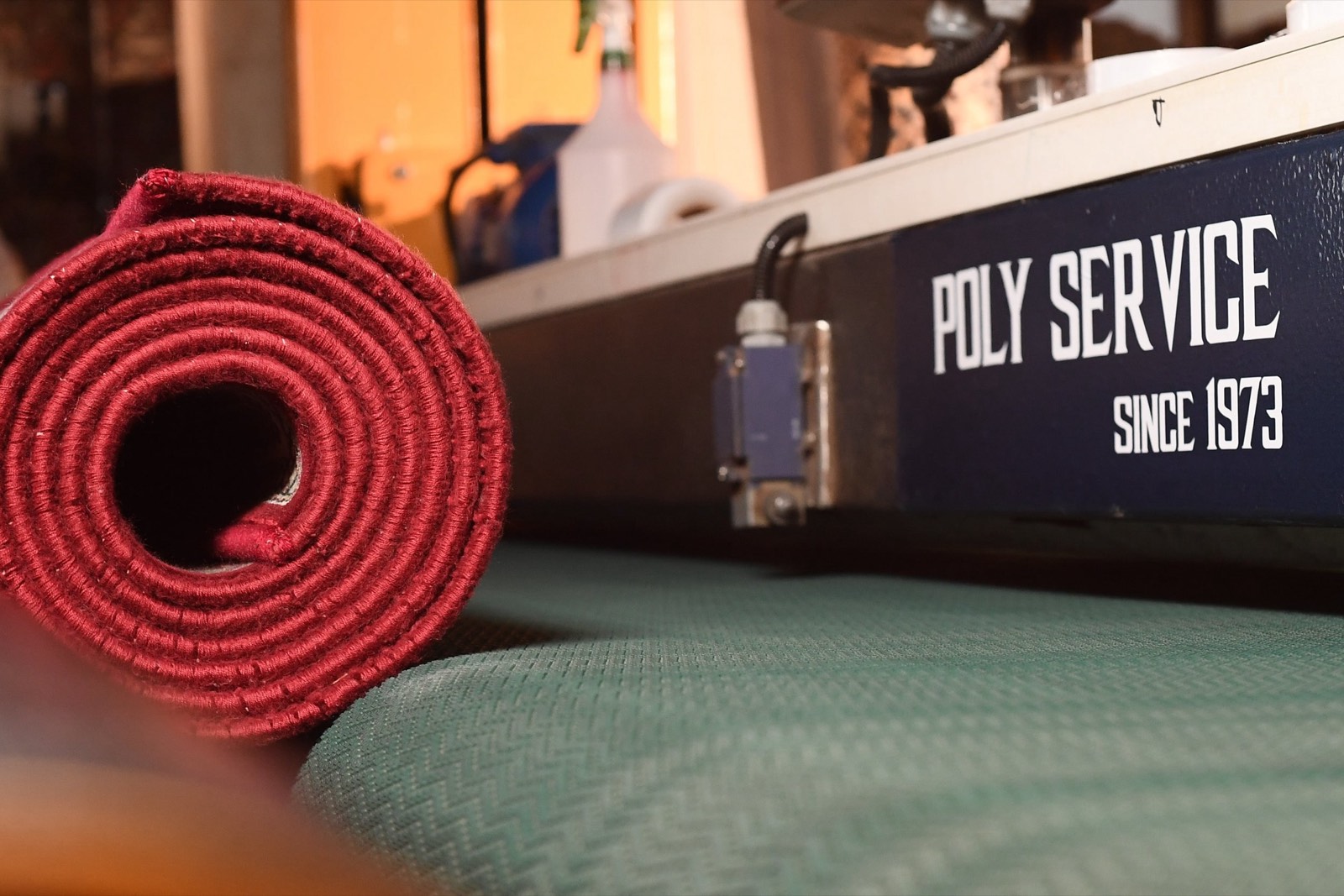 Rug cleaning at Poly Service