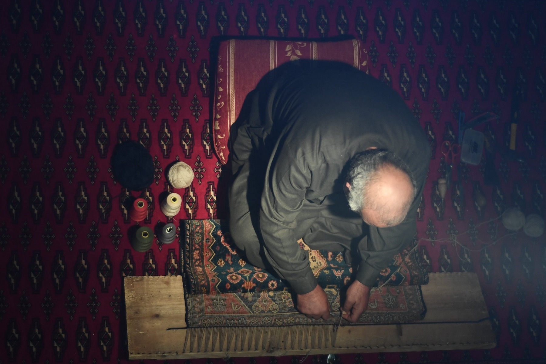 Traditional rug repair